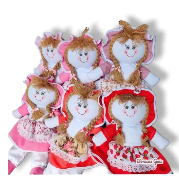 Boneca de Pano Artesanal 35cm Bonecas Gaia - Image 2
