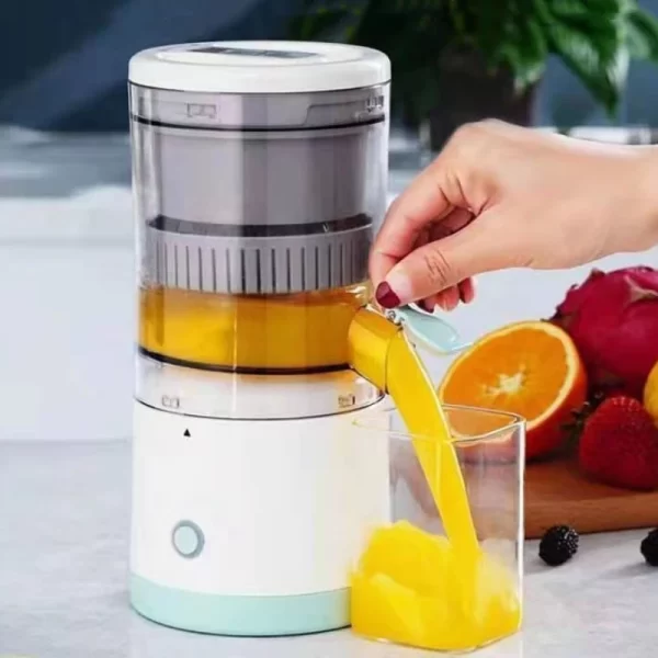 Espremedor Elétrico Laranja Limão Frutas Fazer Sucos Recarregável USB - Image 3