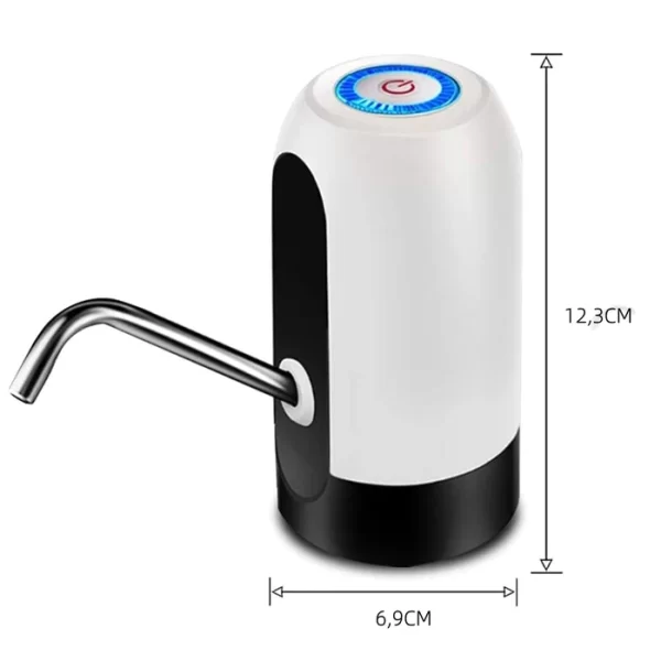 Bomba Elétrica de Galão Universal com Carregamento USB para Galão Garrafão de Água - Image 3