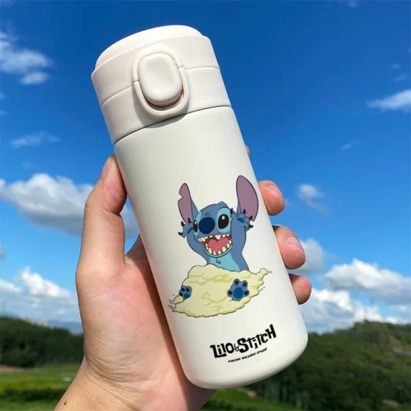 Garrafa Térmica Lilo e Stitch 420ml Água Café Chá Medidor de Temperatura - Image 4