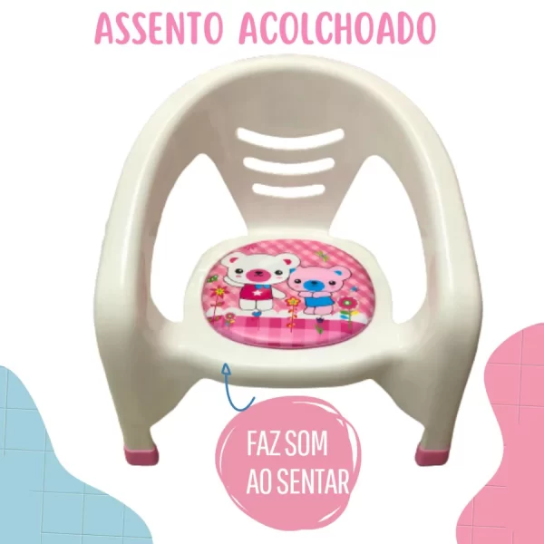 Cadeira Cadeirinha de Alimentação Refeição para Bebê Assento com Som - Portátil - Image 5