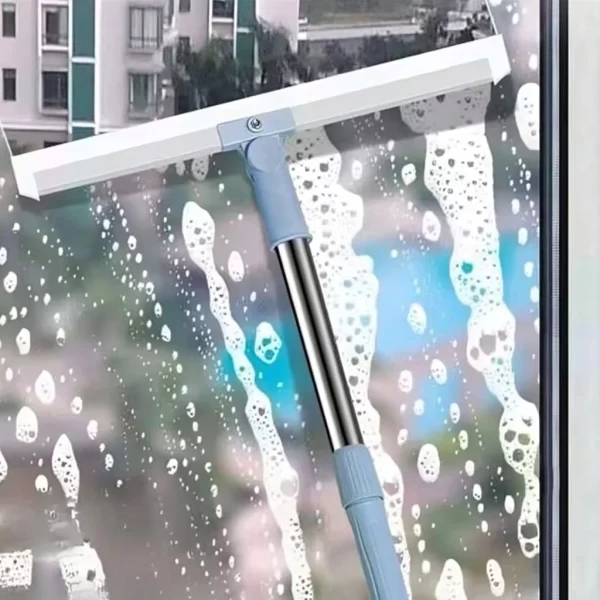 Rodo e Vassoura Silicone Limpador de Vidro Piso com Gancho Secos e Molhados Uso Duplo Limpeza Mágica - Image 2