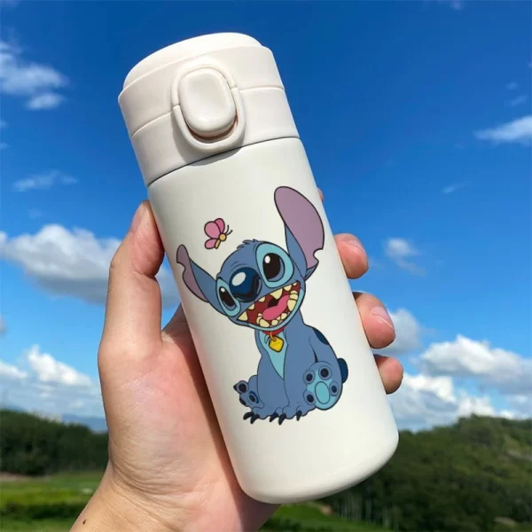 Garrafa Térmica Lilo e Stitch 420ml Água Café Chá Medidor de Temperatura - Image 3