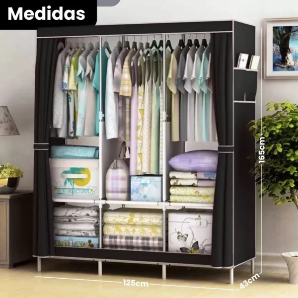 Guarda Roupa Dobrável Organizador de Roupa Armário Grande - Image 2