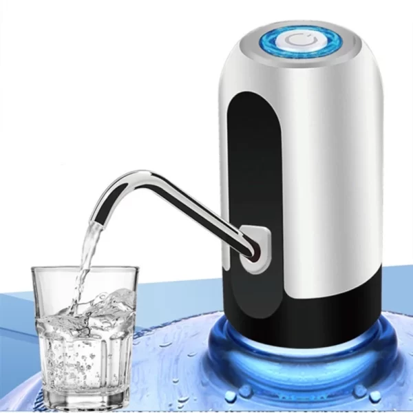 Bomba Elétrica de Galão Universal com Carregamento USB para Galão Garrafão de Água