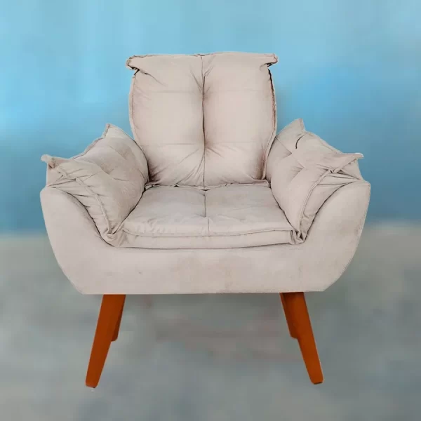 Poltrona Cadeira Decorativa + Puff para Amamentação Várias Cores - Image 2